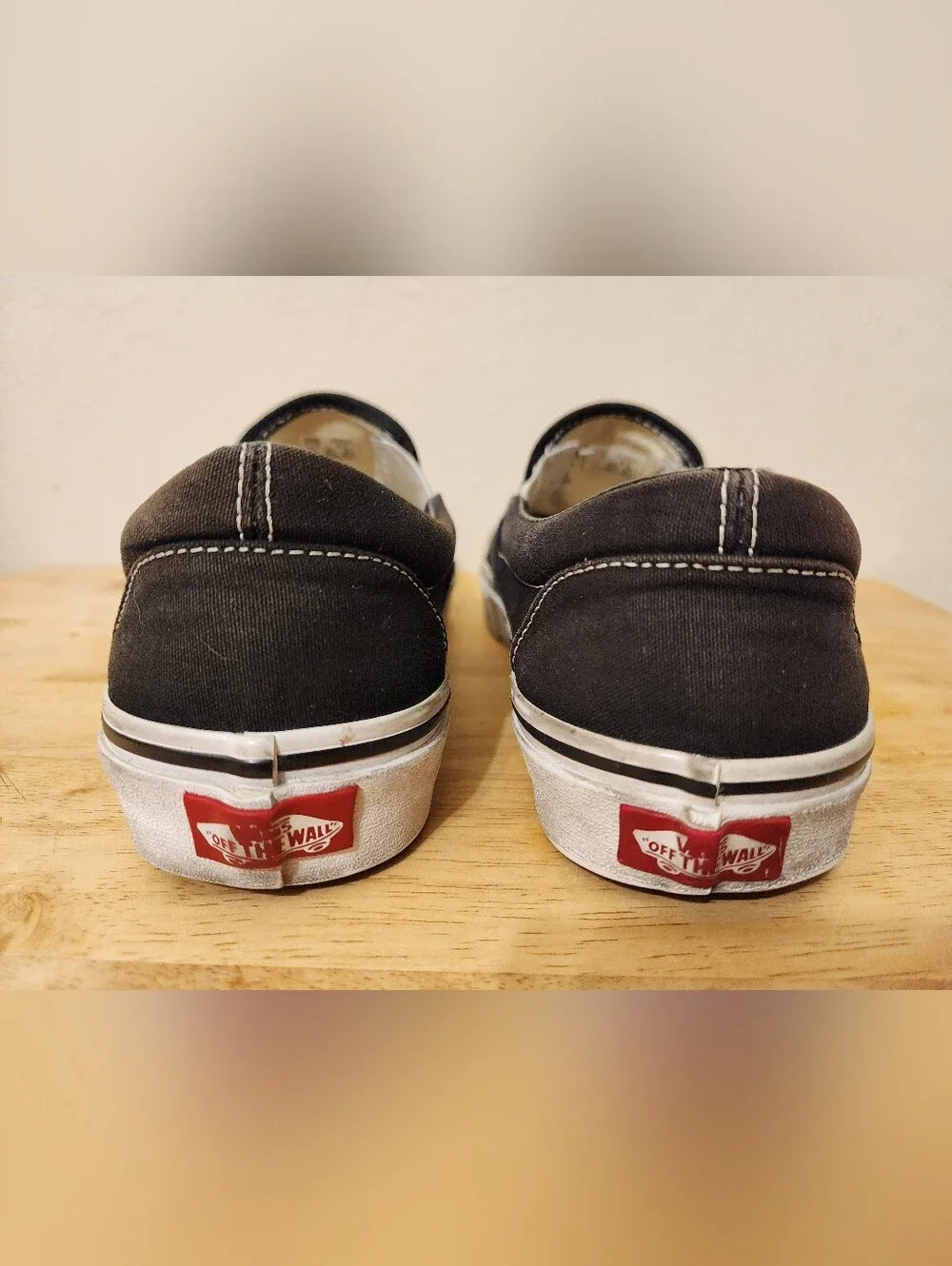 Vans Classic Black and White Slip-On Men’s Loafers
